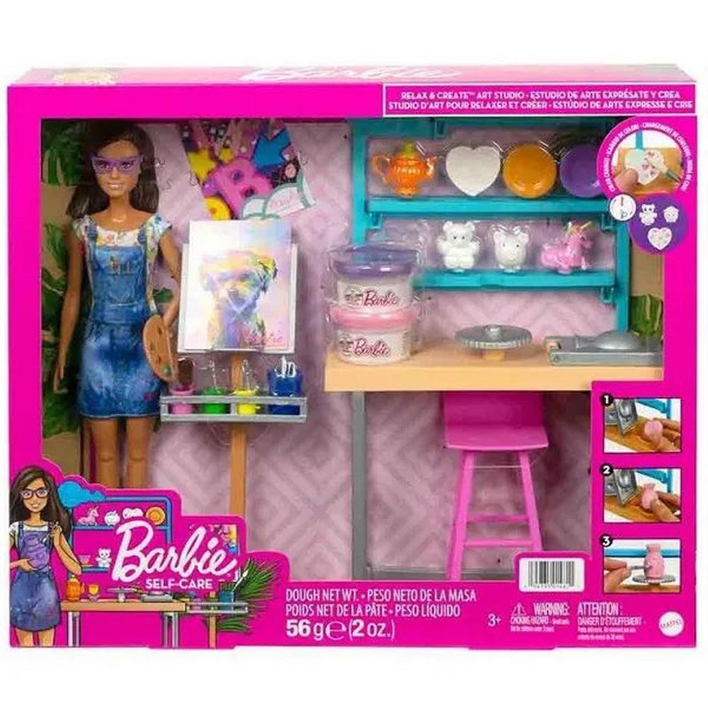 Quadro de Pintura Barbie Fashion Looks Brinquedo Educativo de