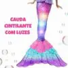 Boneca Barbie Sereia Arco-íris Cauda Acende Na Água Mattel - Imagem 5
