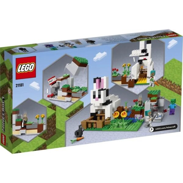 Lego Minecraft Rancho do Coelho 340 Pcs +8 Anos 21181 - Image 2