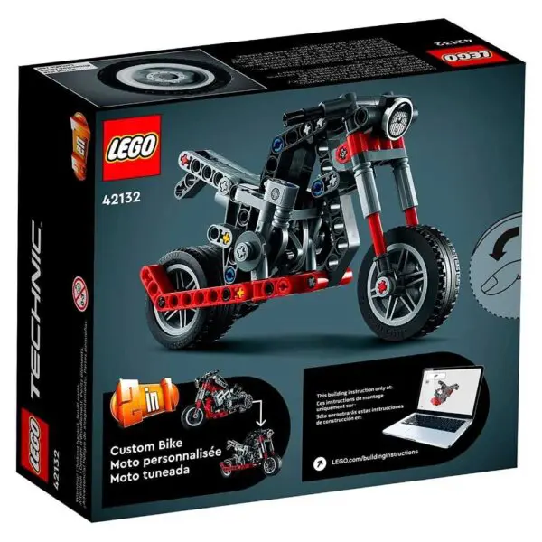Lego Technic 2 Em 1 Motocicleta 163 Pecas 42132 - Imagem 4