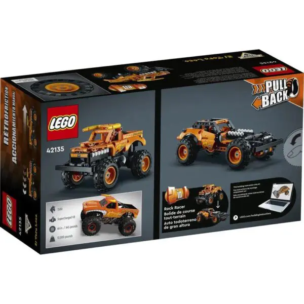 Lego Technic 42135 Moster Jam El Toro Loco 247 Pecas +7 Anos - Imagem 2