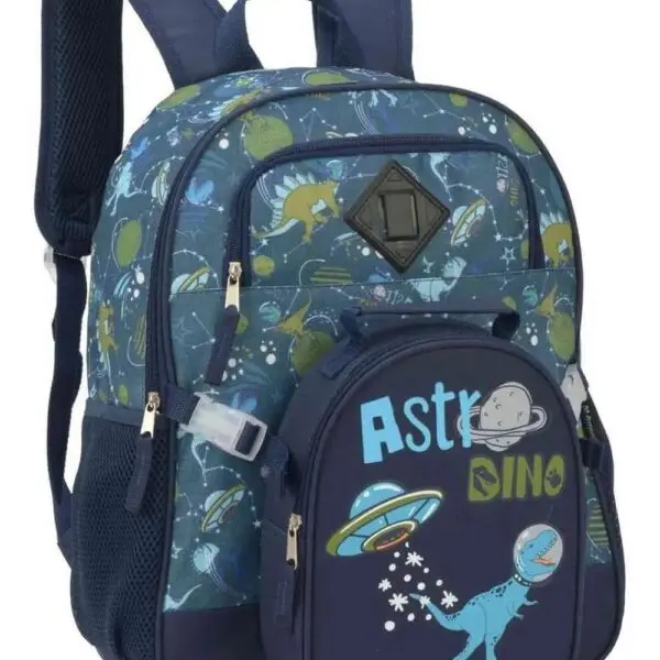 Mochila de Costa Up4you e Lancheira Dinossauro Luxcel