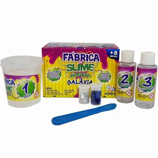 Brinquedo Fabrica De Slime Kimeleka Galaxy Acrilex - Imagem 2