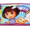Estojo Escolar Duplo Dora Teddy Bear Roxo/Azul
