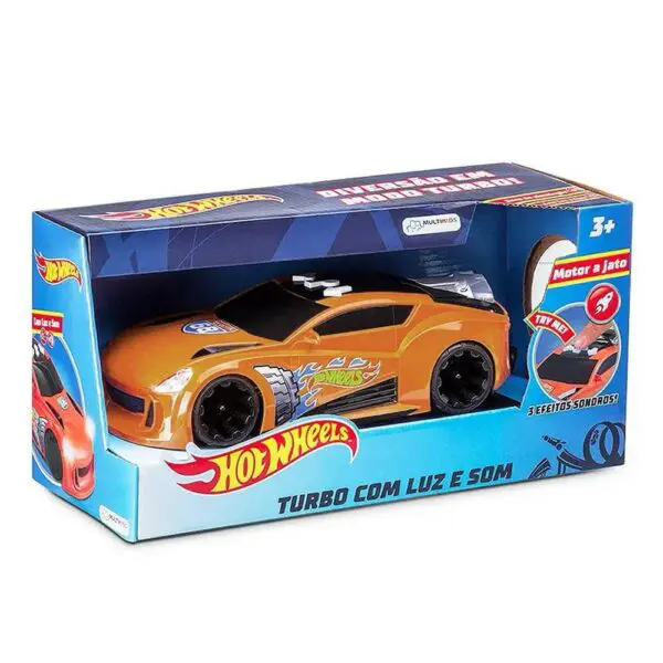 Hot Wheels Carro com Luz e Som Laranja BR1432