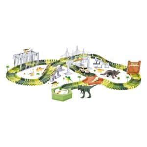 Pista Dinossauro Track Ponte Acessorios com 220 Pcs Dm Toys