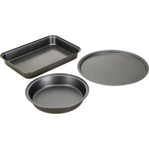Conjunto de Assadeiras 3 Peças Milano Em Aço Carbono Basic+
