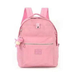 Mochila De Costa Up4you Crinkle Rosa com Chaveiro Luxcel