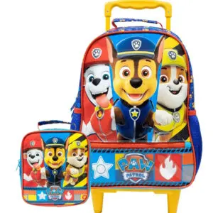 Kit Mochila Rodinha+ Lancheira 16 Patrulha Canina R Xeryus