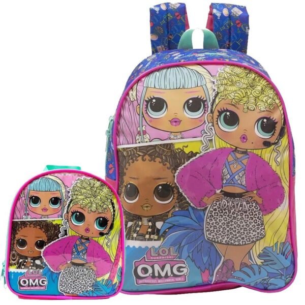 Kit Mochila de Costa+Lancheira Infantil Lol Surprise Xeryus