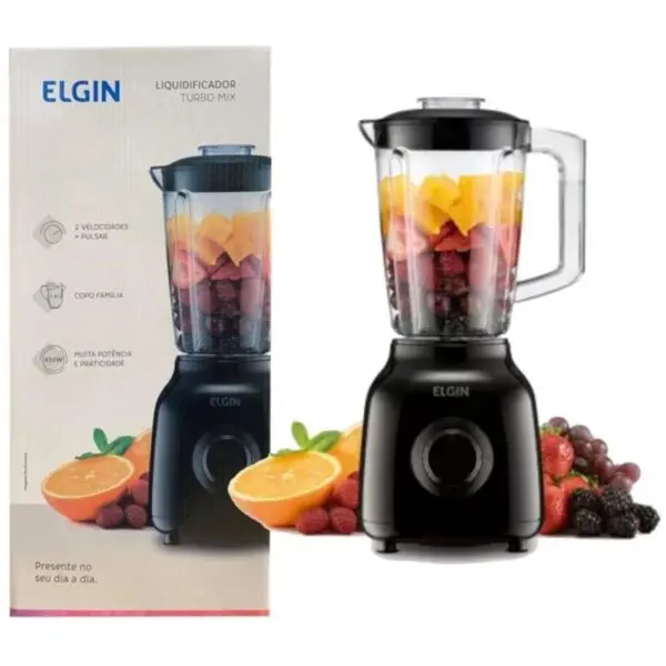 Liquidificador Turbo Mix 650w 2 Velocidade Pulsar Elgin - Imagem 3