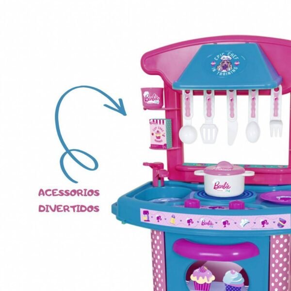 Barbie Cozinha Infantil da Barbie com Acessorios Cotiplas - Image 2