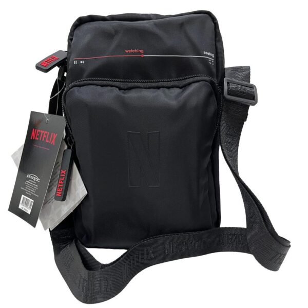 Kit Shoulder Bag Bolsa Traversal+Garrafa de Aluminio Netflix - Image 3