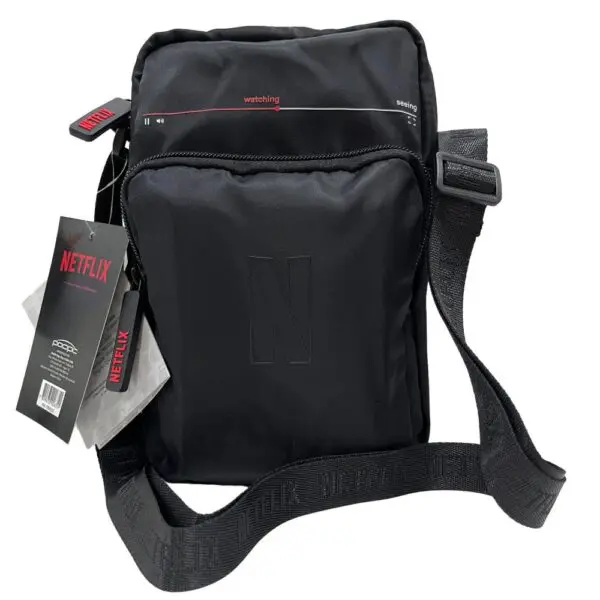 Kit Shoulder Bag Bolsa Traversal+Garrafa de Aluminio Netflix - Imagem 3