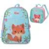 Kit Mochila de Costa+Lancheira Fox Love Pack Me Pacific