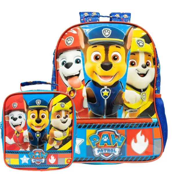 Kit Mochila de Costa + Lancheira Patrulha Canina Media 10793