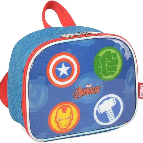 Kit Mochila de Rodinhas + Lancheira Avengers Azul Luxcel - Image 3