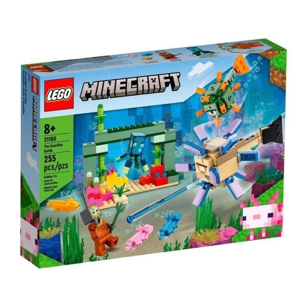 Lego Minecraft 21180 A Batalha Dos Guardioes 255 Pecas Lego