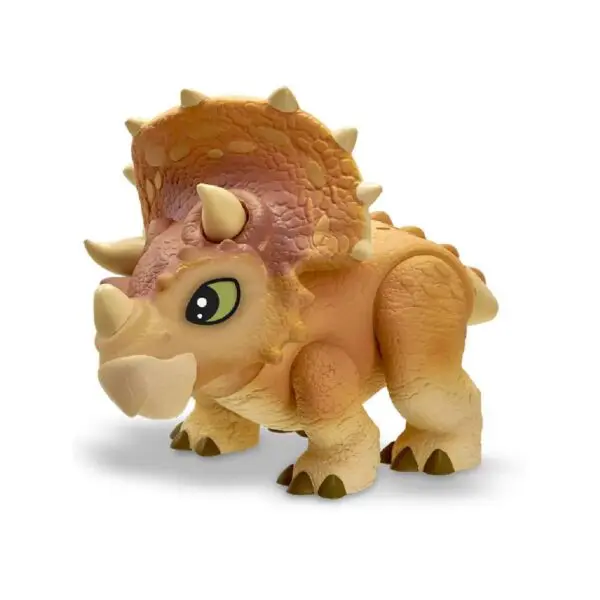 Boneco Dino Baby Jurassic World Triceratops Marrom Pupee
