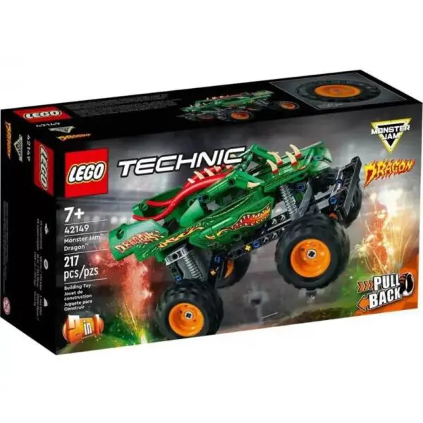 Lego Technic 42149 Monster Jam Dragon - 217 Peças
