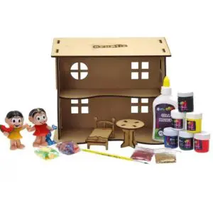 Kit de Pintura Turma da Monica Euqfiz Casinha dos Sonhos i9