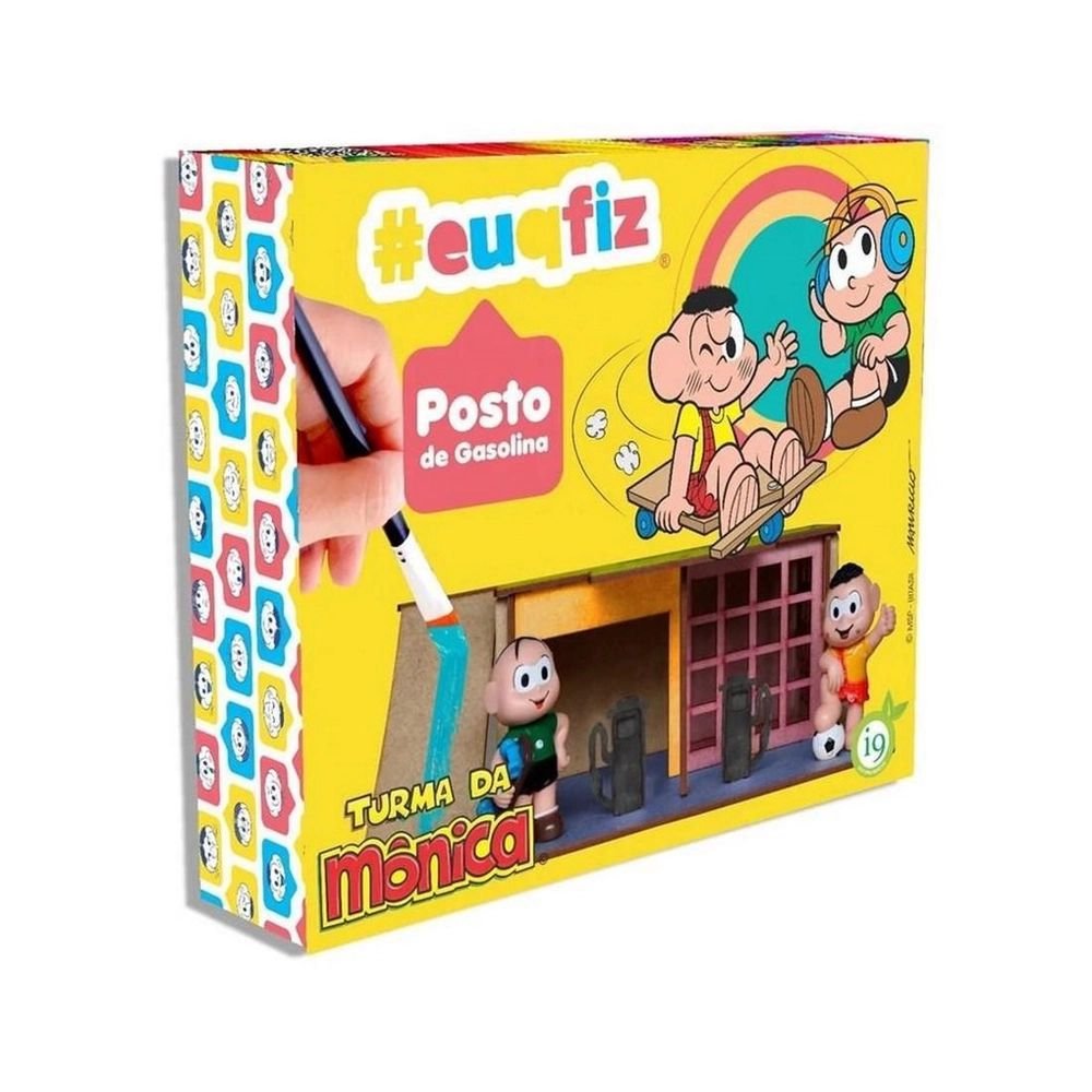 Kit de Pintura Fazendo Arte Turma da Mônica, euqfiz, i9 Brinquedos,  Multicor, BRI0146