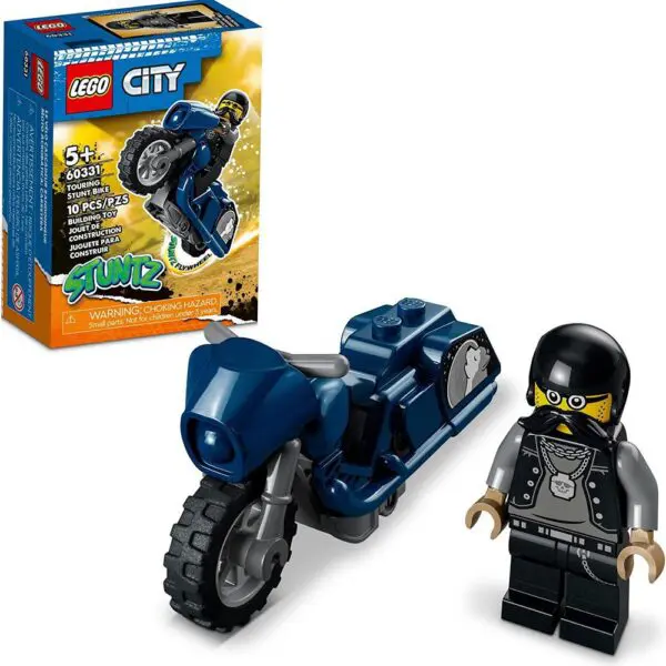 Lego City Moto de Acrobacias de Turne 10 Pecas 60331