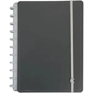Caderno Inteligente Cool Grey Medio 80 Folhas Cinza