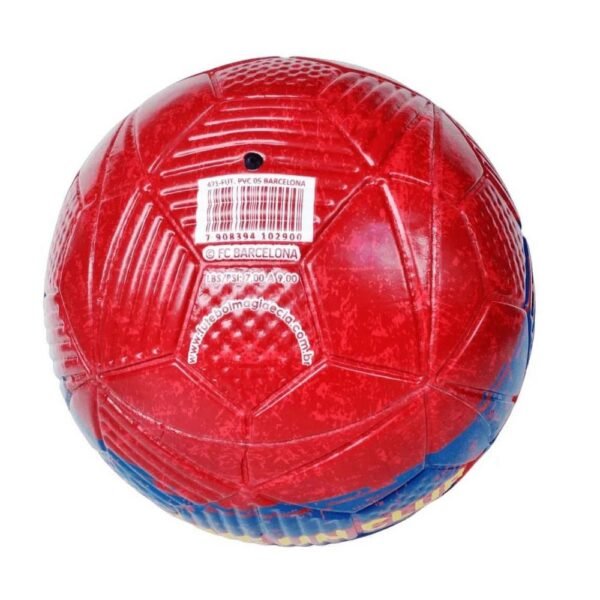 Bola de Futebol PVC N5  Barcelona Grena e Azul Futebol Magia - Imagem 3