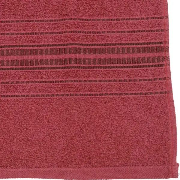 Jogo de Toalha Banho Leon 4 Pecas Vinho Home Basics - Imagem 2