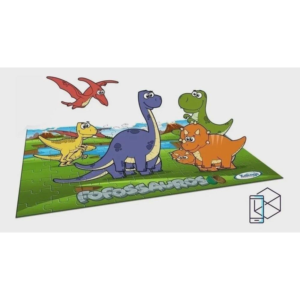 Jogo de quebra-cabeça de dinossauros de desenhos animados, Vetor Premium  em 2023