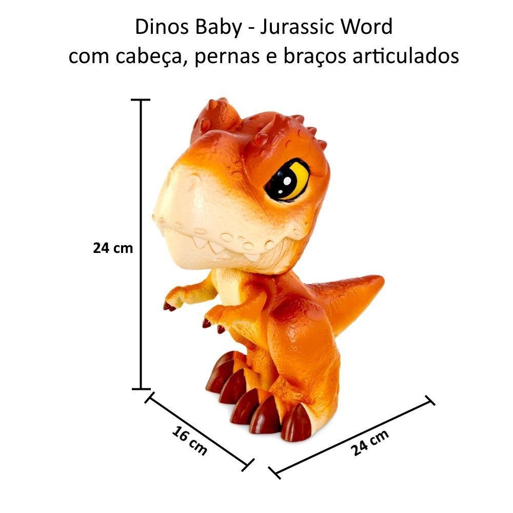 Mini T-Rex Baby Dinos Jurassic World Marrom (3a+) - Pupee Brinquedos -  bebefacilMobile