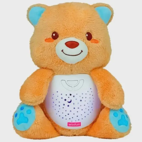 Pelúcia Infantil Ursinho Dorme Comigo Caramelo WinFun