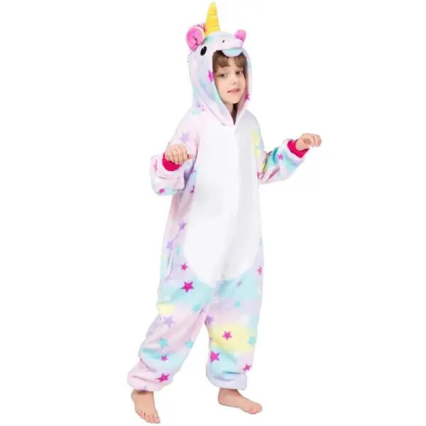 Pijama Unicornio Roupa Fantasia Macacão Tamanho PP Capuz - Image 2