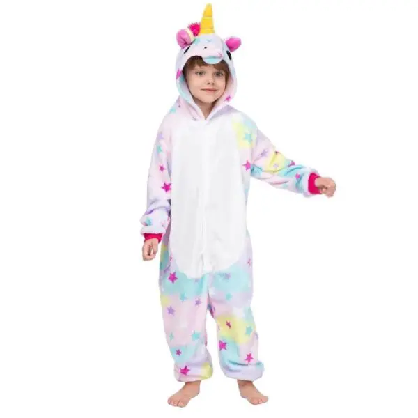 Pijama Unicornio Roupa Fantasia Macacão Tamanho PP Capuz - Image 3