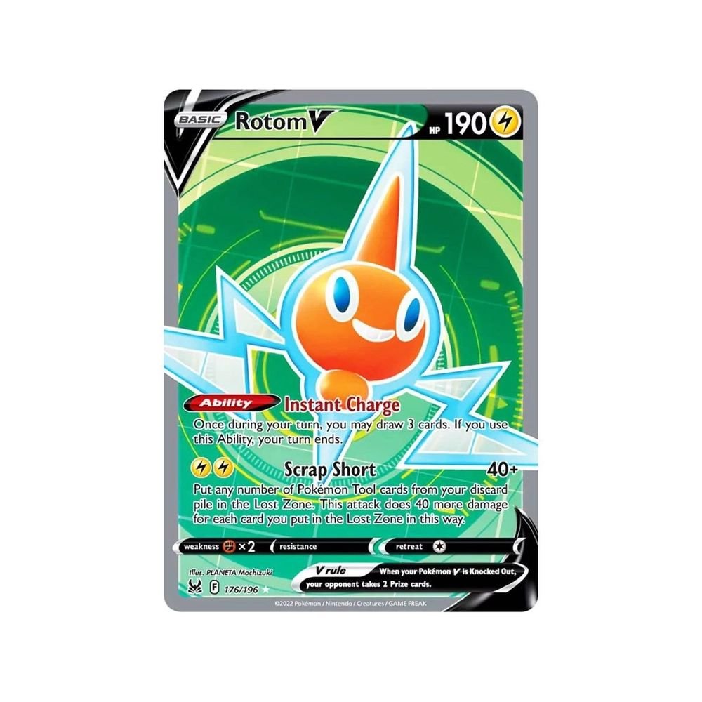 Lata Pokémon TCG - Rotom V - Potencial Oculto - Copag