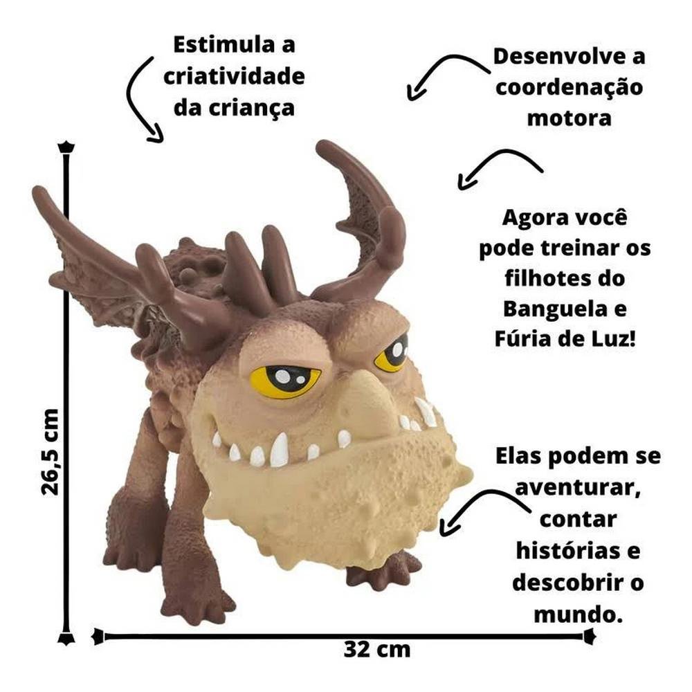 Boneco Dragão Batatão Dragões Baby Como Treinar O Seu Dragão 20Cm