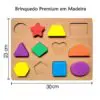 Jogo Didatico de Madeira Formas Geometricas Coloridas Dm Toy - Imagem 3