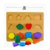 Jogo Didatico de Madeira Formas Geometricas Coloridas Dm Toy - Imagem 2