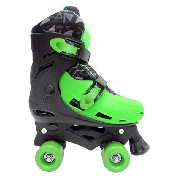 Patins Quad Roller 4 Rodas 37-40 Verde Ajustavel 5854 Dm Toy - Image 3