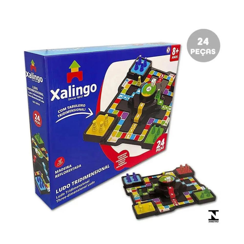 Brinquedo pedagógico jogos tradicionais ludo Xalingo - MEGA IMPRESS -  Papelaria, Copos Personalizados, Gráfica Rápida e Muiiito mais