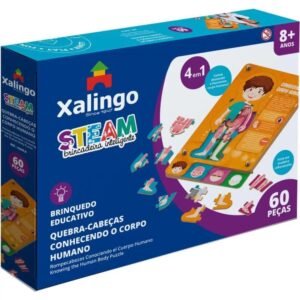 Quebra Cabeca Madeira Steam Corpo Humano 60PCS - Xalingo