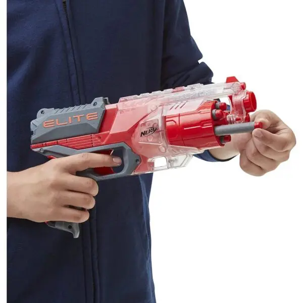 Nerf Lança Dardos Elite Disruptor Vermelho Hasbro - Imagem 3