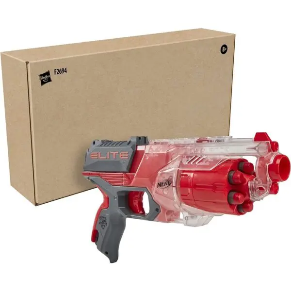 Nerf Lança Dardos Elite Disruptor Vermelho Hasbro - Imagem 5