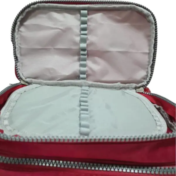 Estojo Box Duplo Nylon Case Vermelho 817393 Daterra - Imagem 3
