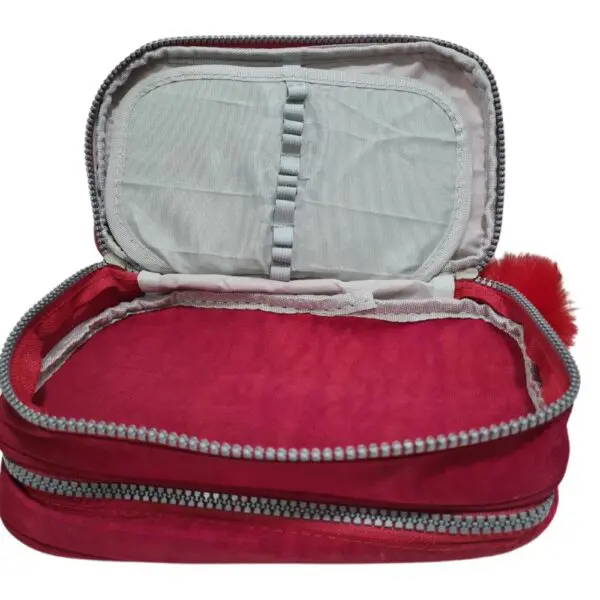 Estojo Box Duplo Nylon Case Vermelho 817393 Daterra - Imagem 4