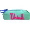 Estojo Escolar Juvenil Wincy Think Zipper Grande Azul Winth