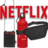 Kit Garrafinha + Pochete + Porta Celular Netflix Pacific
