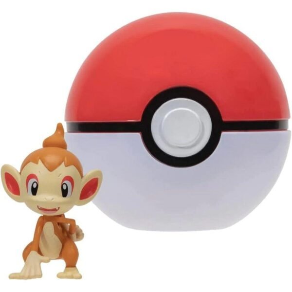 Pokemon Clip Pokebola N Go Chimchar e Poke Ball - Image 3