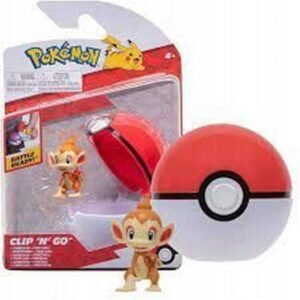 Pokemon Clip Pokebola N Go Chimchar e Poke Ball